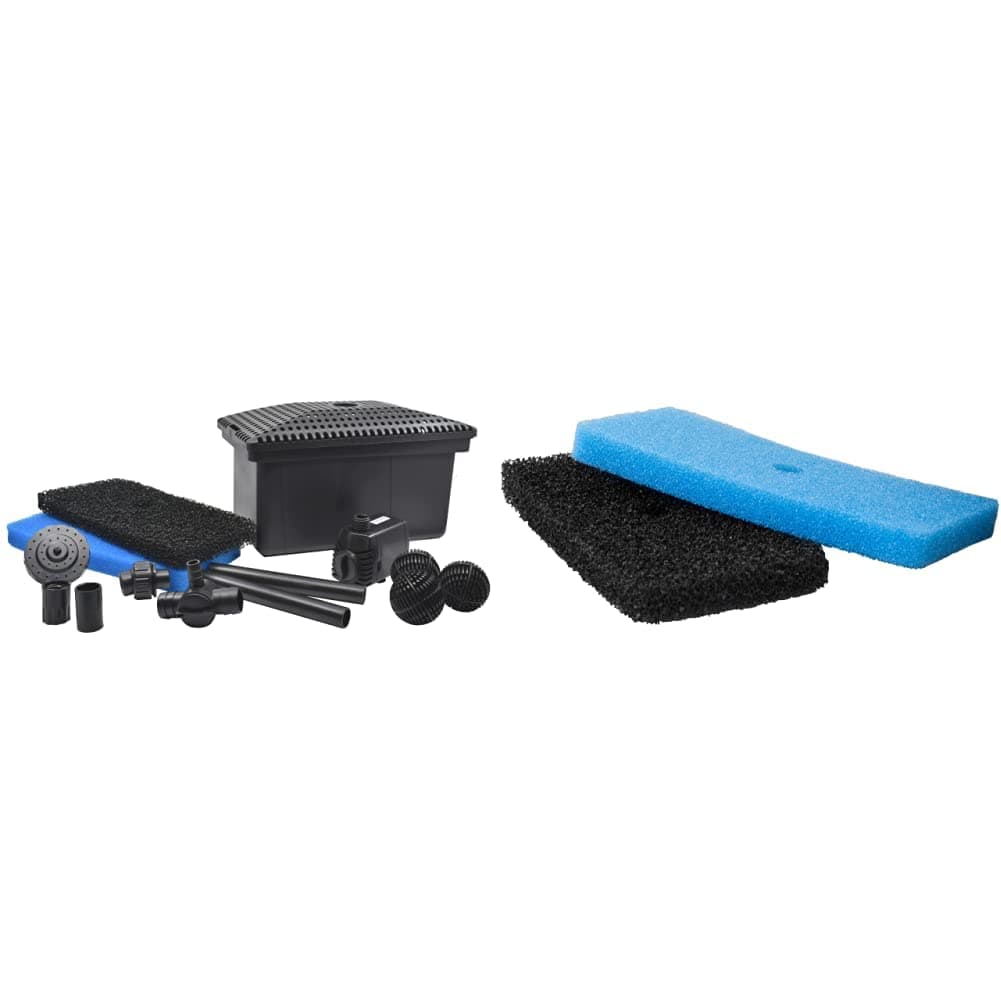 POND BOSSFilter Kit with Pump (1 pack) and TotalPond Replacement Filter Pads