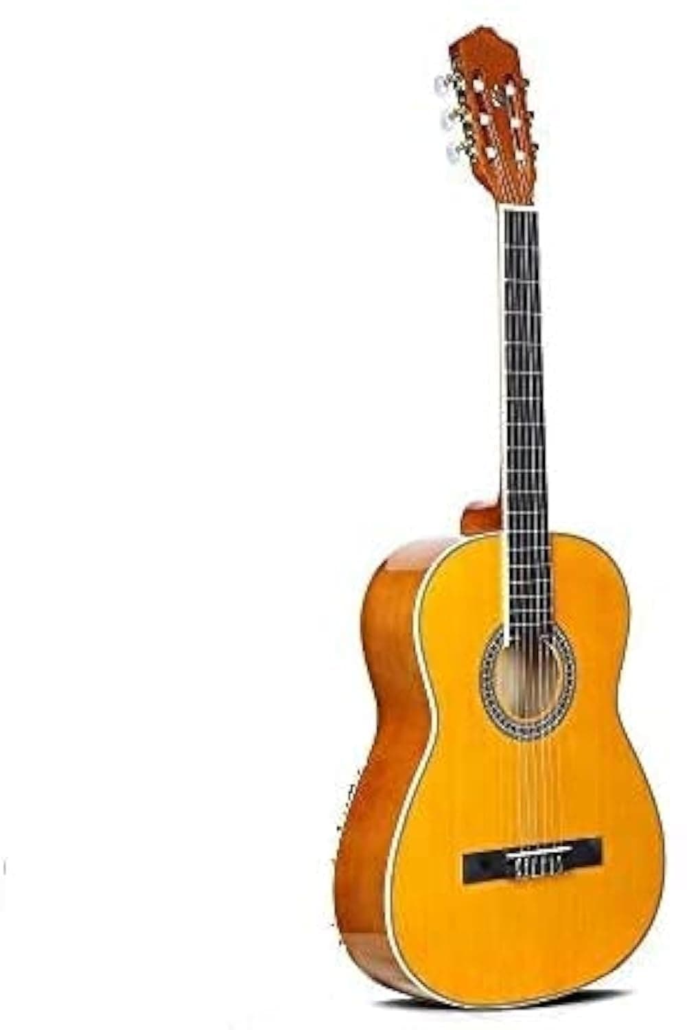 Mike Music Full Size 40 Nylon-String Classical Guitar with Bag, Brown (40C, Brown)