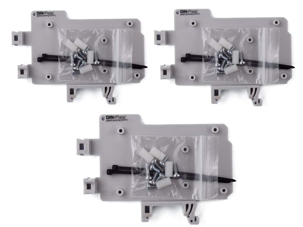 DIN Rail Mount for Arduino UNO/Mega (3-Pack)