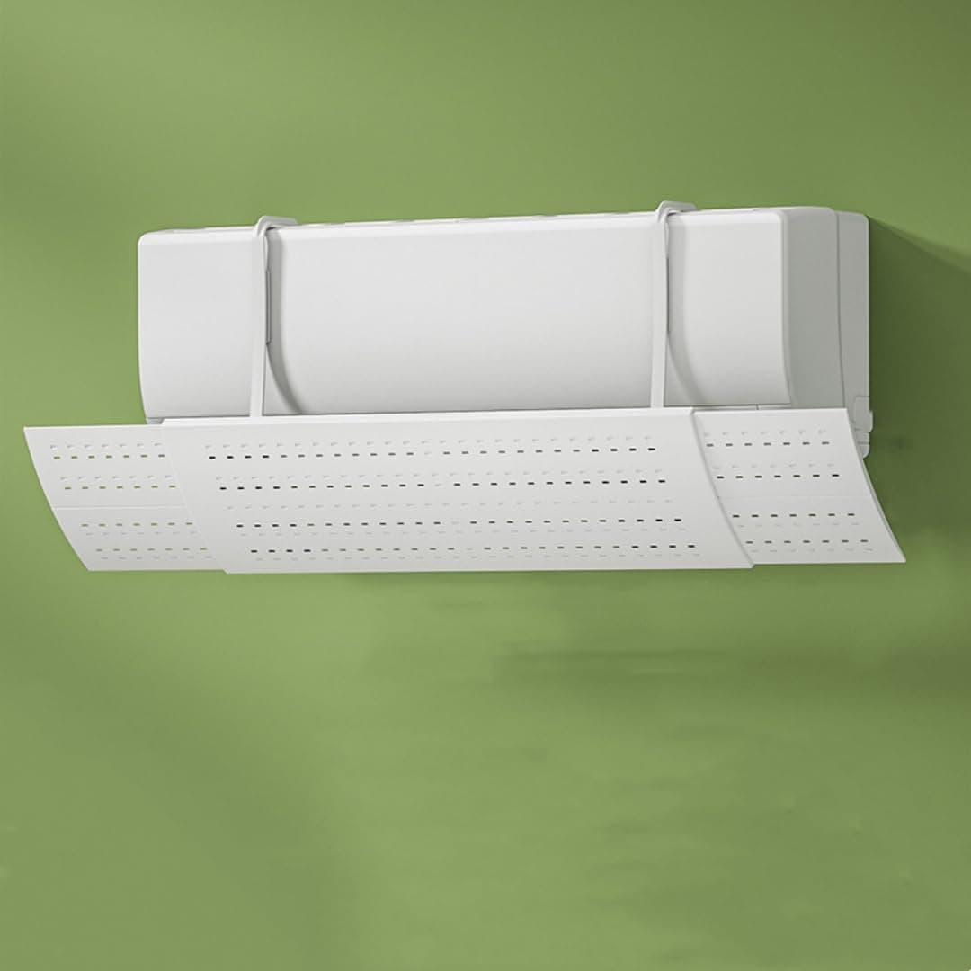 Split AC Air flow Deflector Adjustable Air Conditioning Wind Deflector Vent Deflectors Air Conditioning Vent Deflector Telescopic Windshield for Home and Adjustment Lever