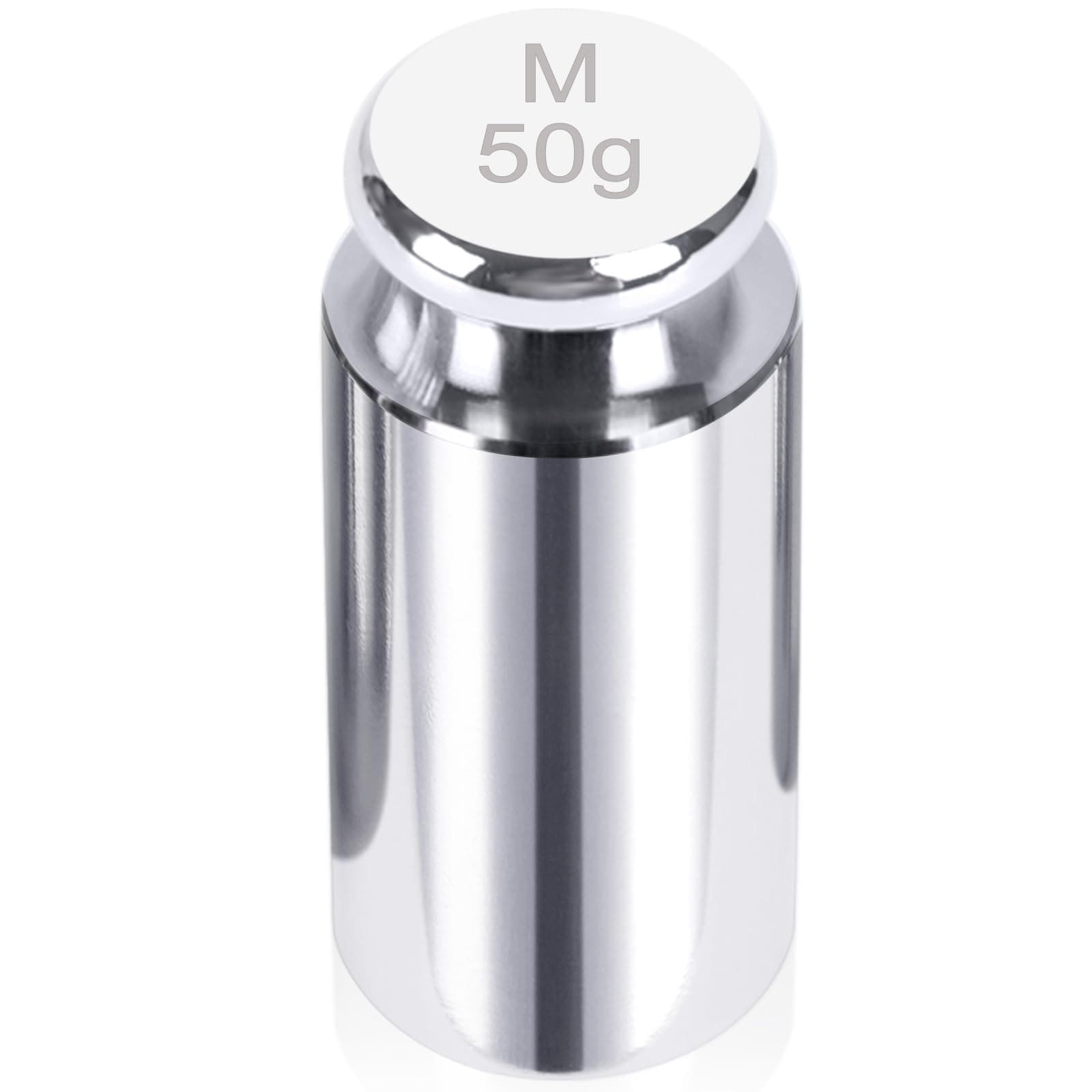 Calibration Weights, 50 Gram Scale Weights, OIML Class M1 High Precision Stainless Steel Scale Balance Weights with Chrome Finish, Calibration Weights for Digital Scale, Kitchen Scale, Pocket Scale