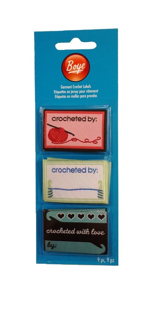 Boye 3401009001M Crochet Project Labels