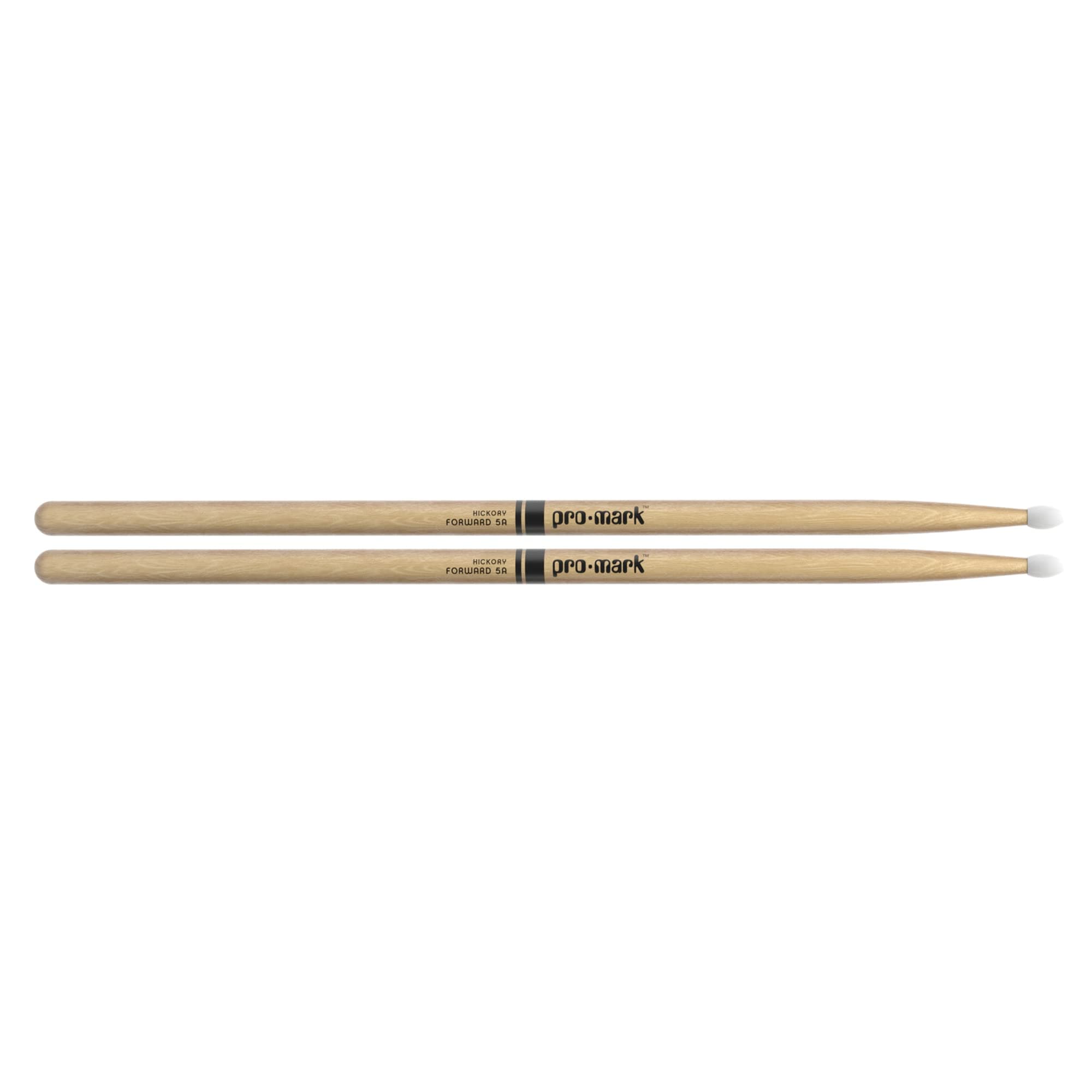 Drum Sticks - Classic Forward Hickory 5A Drumsticks - Drum Sticks Set - Drum Accessories - Wood Drumsticks for Adults & Youth - Oval Nylon Tip - 1 Pair
