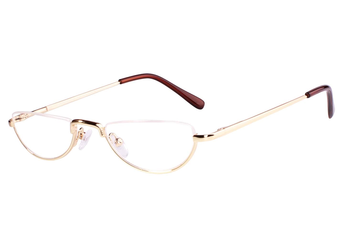 BEISONHalf Moon Readers Half Rimless Reading Glasses