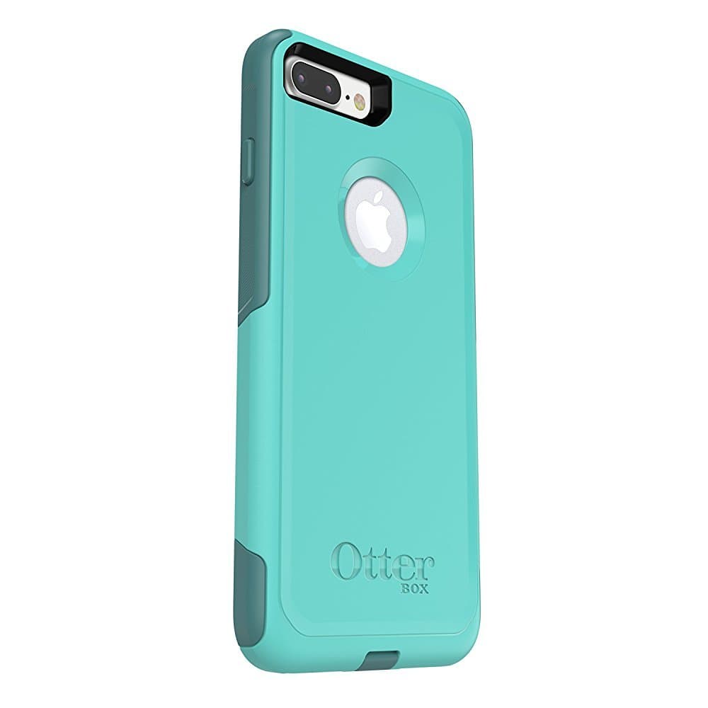 OTTERBOX COMMUTER SERIES Case for iPhone 8 PLUS & iPhone 7 PLUS (ONLY) - Retail Packaging - AQUA MINT WAY (AQUA MINT/MOUNTAIN RANGE GREEN)