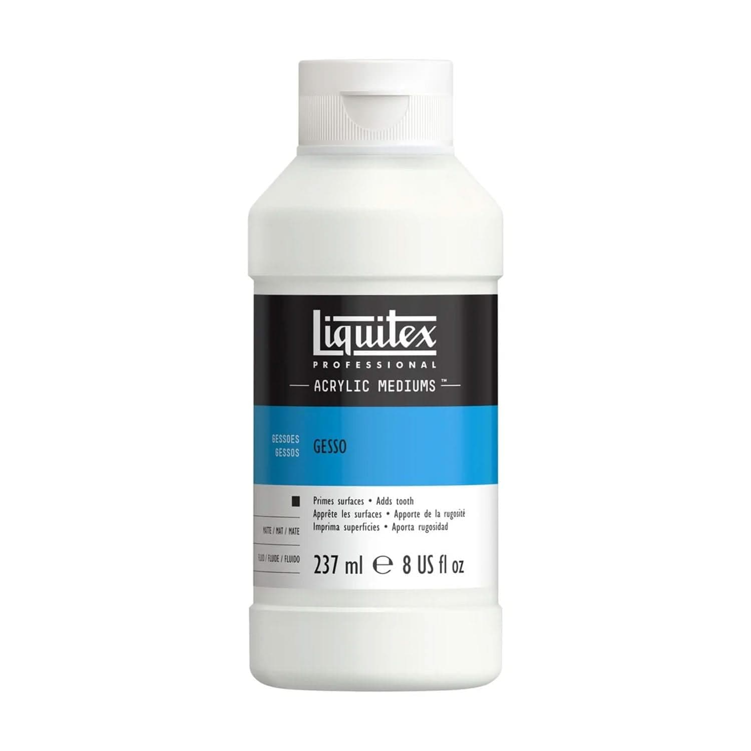 Liquitex Professional Gesso Surface Prep Medium, 237ml (8-oz), White