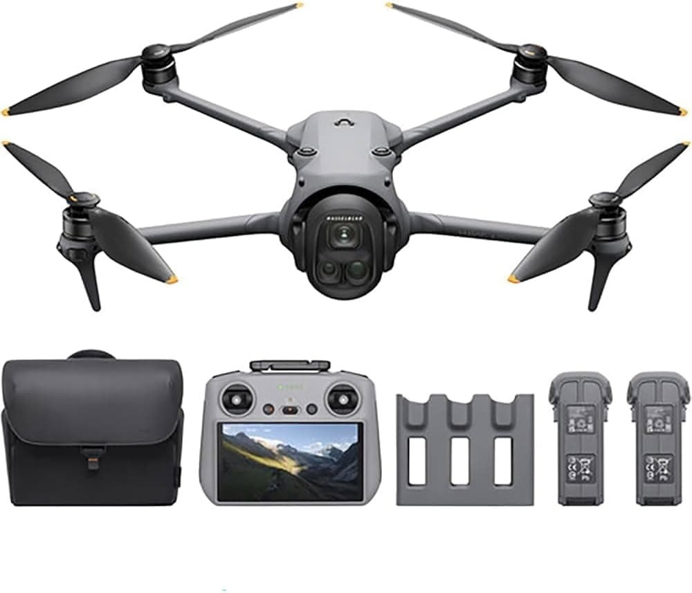 Mavic 4 Pro Drone Fly More Combo (DJI RC 2) with 100MP Hasselblad Camera, Triple-Camera System, 6K/60fps HDR Video, 51-Min Flight Time, O4+ 30km Video Transmission, 0.1-Lux Night Vision