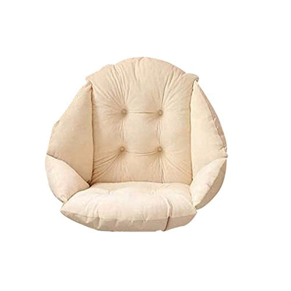 Plush Seat Cushion, Thick Chair Pillow with Ties Back Sciatica Relieve,Cushion Pads Seat Pillow Perfect for Car, Office Chair, Wheelchair,Beige