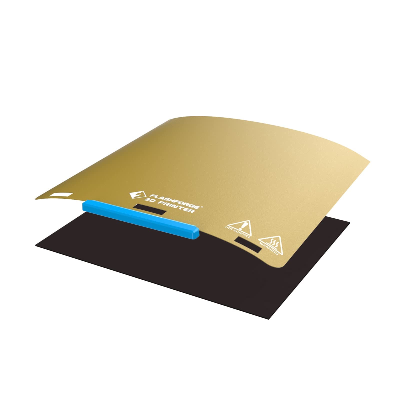 Flashforge Guider 2 Series Flexible Steel Platform with PEI Surface and Magnetic Bottom Sheet with Adhesive 3D Printer Part for Guider 2, Guider 2S