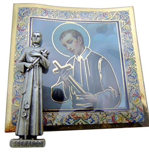 Religious GiftsSt Saint Gerard Mini Gift Set Tiny Statue & Prayer Card 1 Inch Long