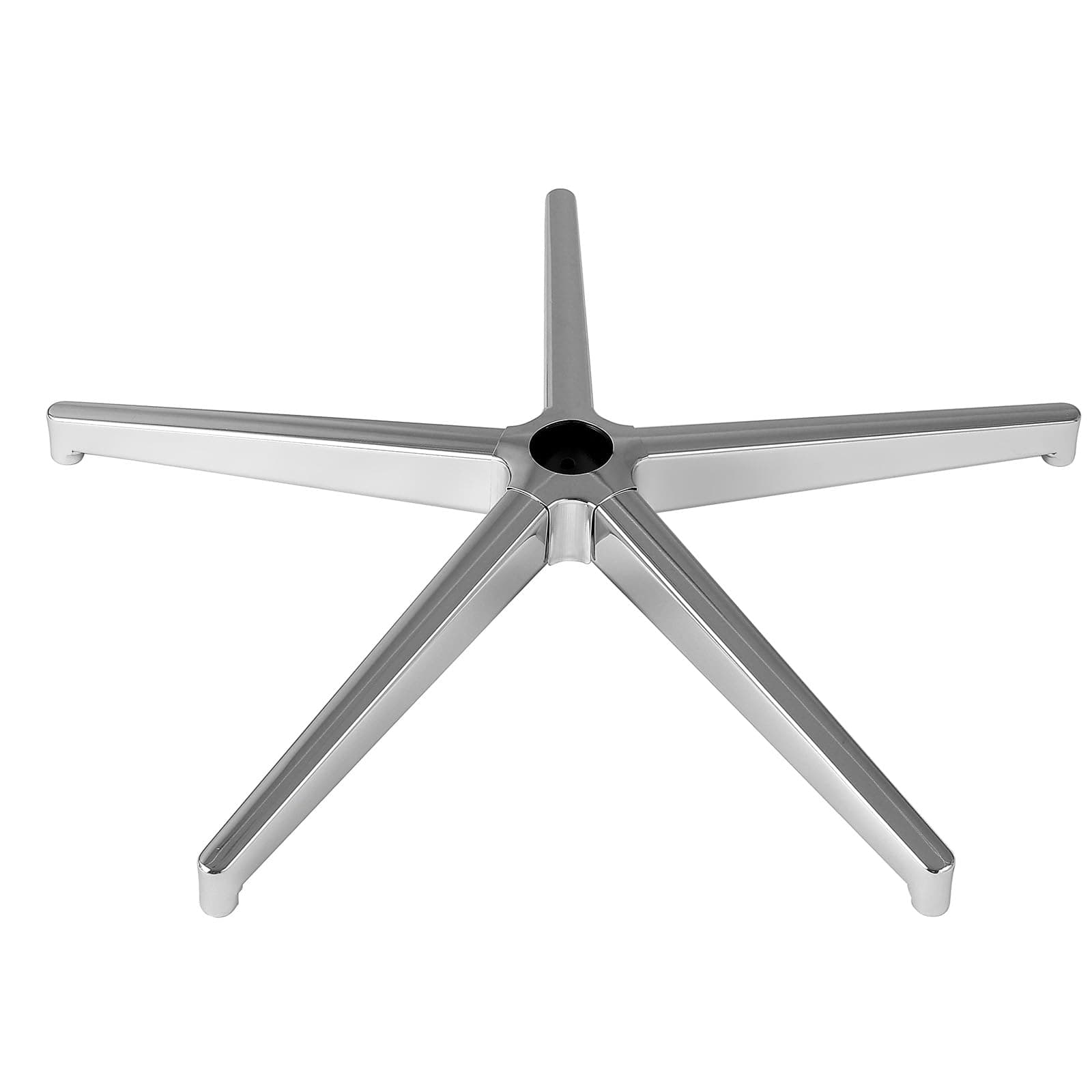 VEVOR Office Chair Base Replacement, 28", 2500 lbs Static Load Capacity, Heavy Duty Universal Computer Desk Chair Stool Base Part with Reinforced Metal Legs, Desk Chair Base Replacement Parts, Silver