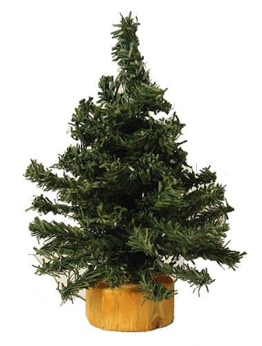 Vickerman Unlit Mini Pine Artificial Village Christmas Tree, 6"