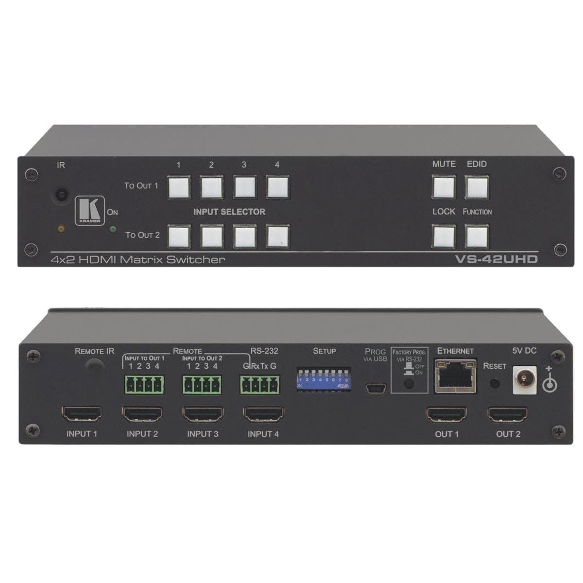 Kramer VS-42UHD 4x2 4K60 4:2:0 HDMI Automatic Matrix Switcher