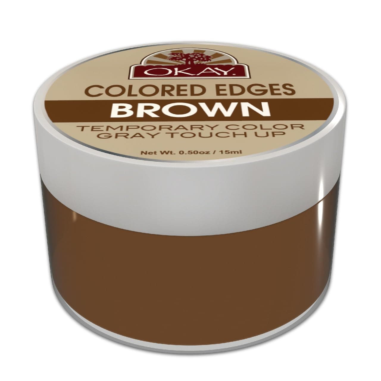 Okay Colored Edges, Brown, 0.5 Ounce