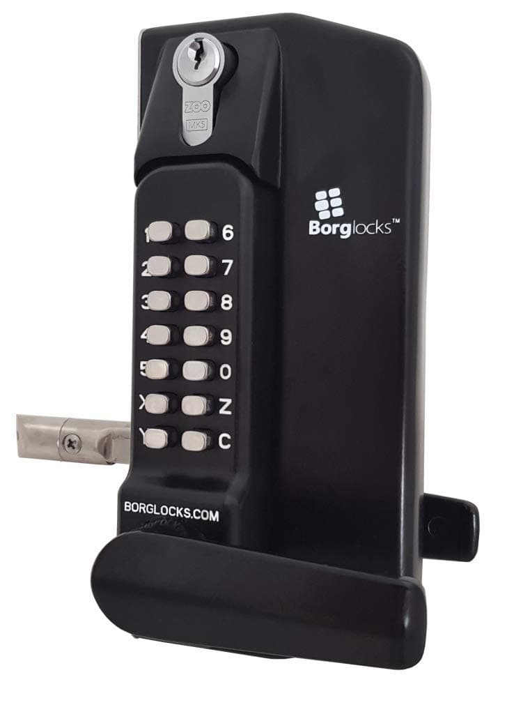 Borg Locks (BL3430DKO) Digital Metal Gate Lock - Back to Back - 2 Keypads + Key Overide