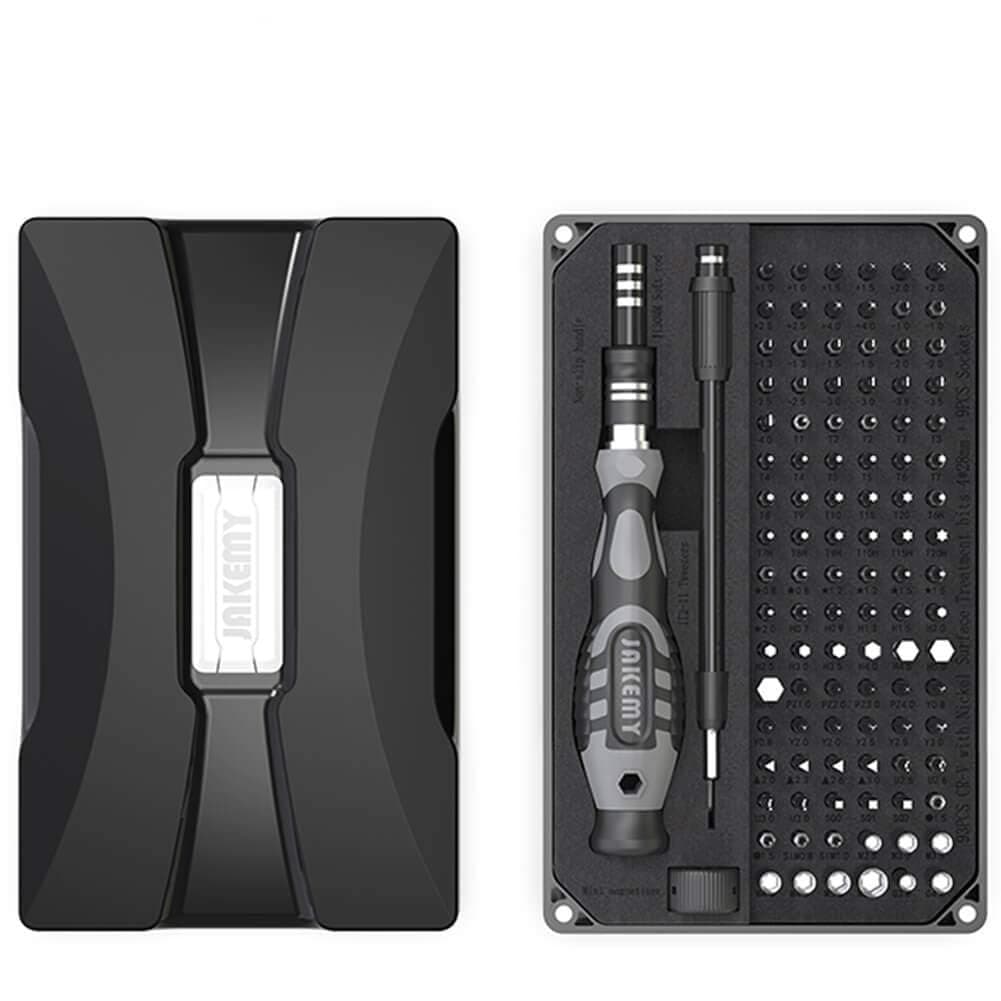 106 in 1 Precision Screwdriver Set, Alloy CRV Bits Tool Magnetic Driver Kit With Flexible Shaft For Repair & Maintenance of Home Electronics iPhone Smartphones Macbook Tablet PC Laptops (Grey)