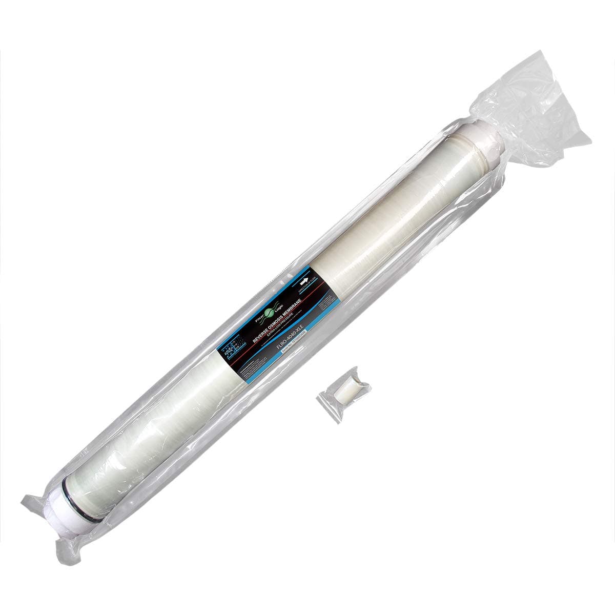 – FilterLogic 4" x 40" FLRO-4040-XLE Extra Low Pressure Commercial Reverse Osmosis Membrane - 2,600GPD - for RO Systems/Window Cleaning/Fish & Aquariums/Solar Panel, Glass Cleaning