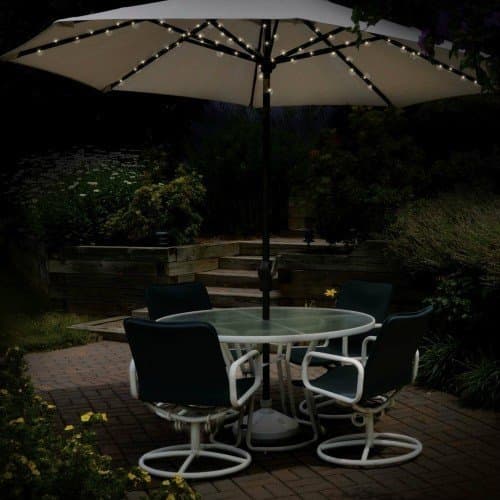 72 LED Premium Solar Parasol Lights