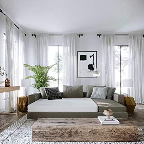 Classic Brands 45Inch Memory Foam Replacement Mattress For Sleeper Sofa Bed Twin White