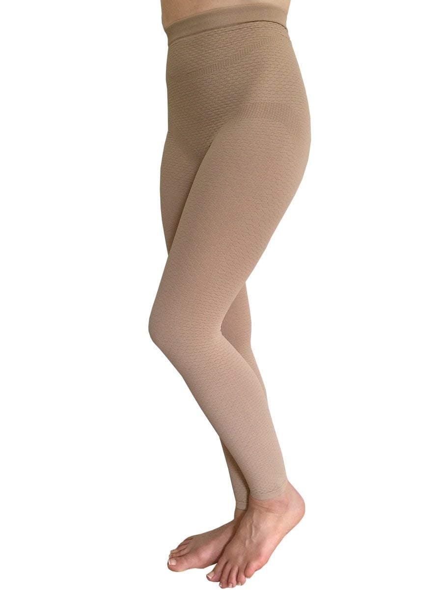 Compression Leggings with Bioactive Raised Massaging Knit - for Support and Comfort