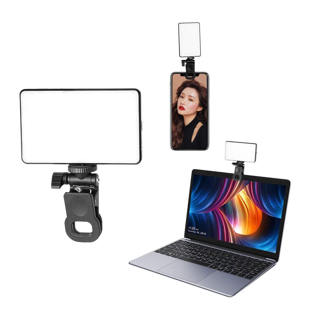 LED Selfie Light,Easy to use.Stepless Dimmable,High Power 120 LED, Video Light with Cold Shoe Mount for Camera, Phone, iPad, Laptop, for TikTok, Live Stream, Video.