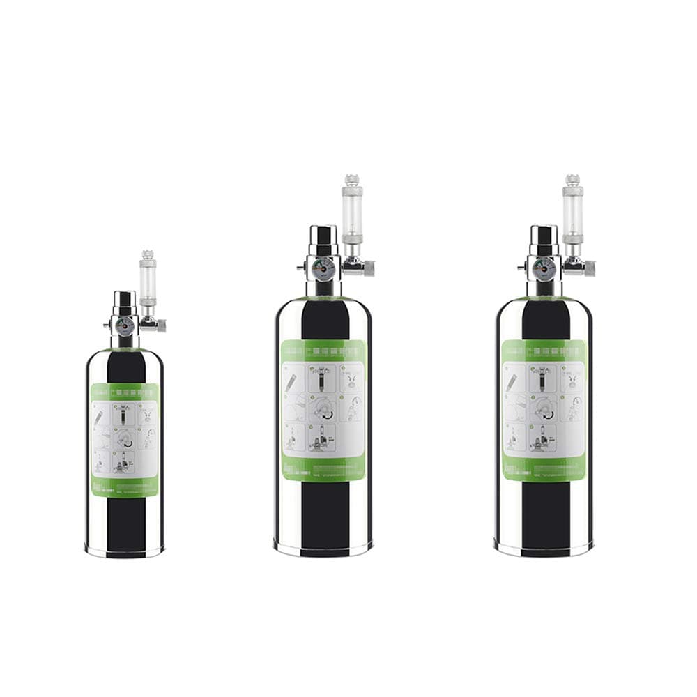 Extaum CO2 Generator System Carbon,1L Aquarium CO2 Generator System Kit CO2 Stainless Steel Cylinder Generator System with Solenoid Valve Bubble Diffuser Carbon Dioxide Reactor Kit