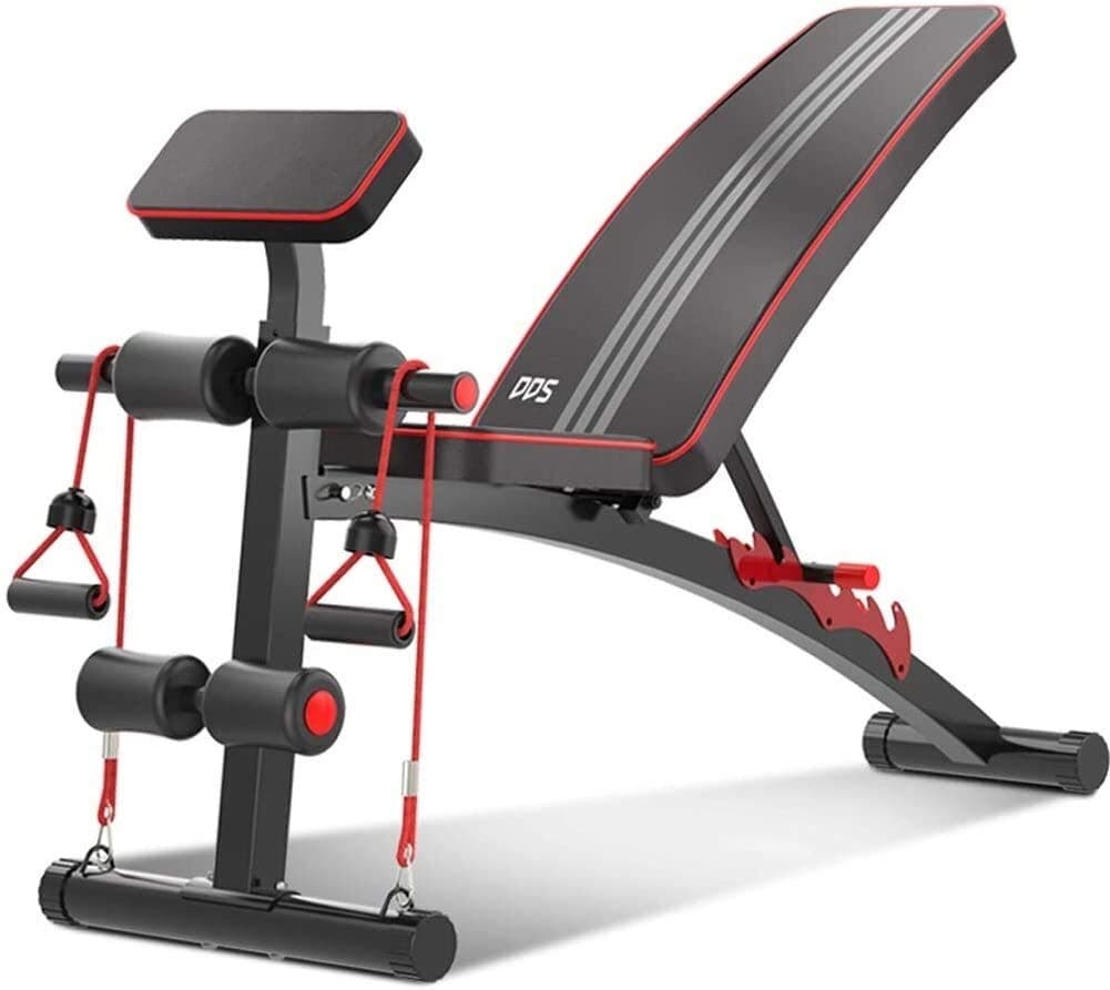 YZPTYD Adjustable 90°Flat Weight Bench, Adjustable Weight Benches Sit up Bench Abdominal Exercise Crunch Board Black Home Gym Use Foldable Fitness Equipment Sit-ups Bench