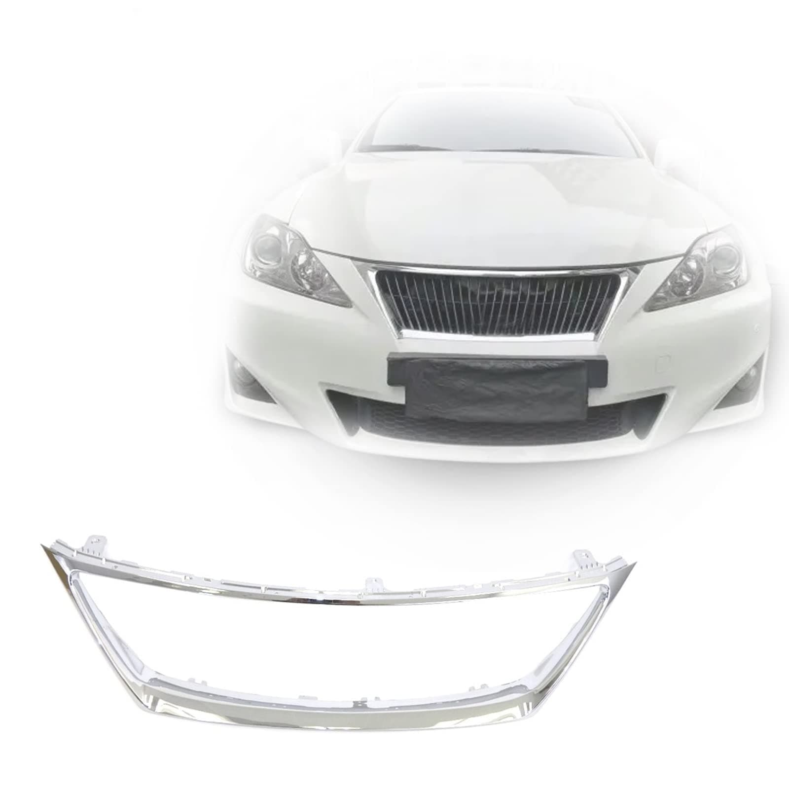 New Front Chrome Grille Frame Grill Shell Trim Molding Compatible With 06-08 LEXUS IS250 IS350 LX1210100 5271153010