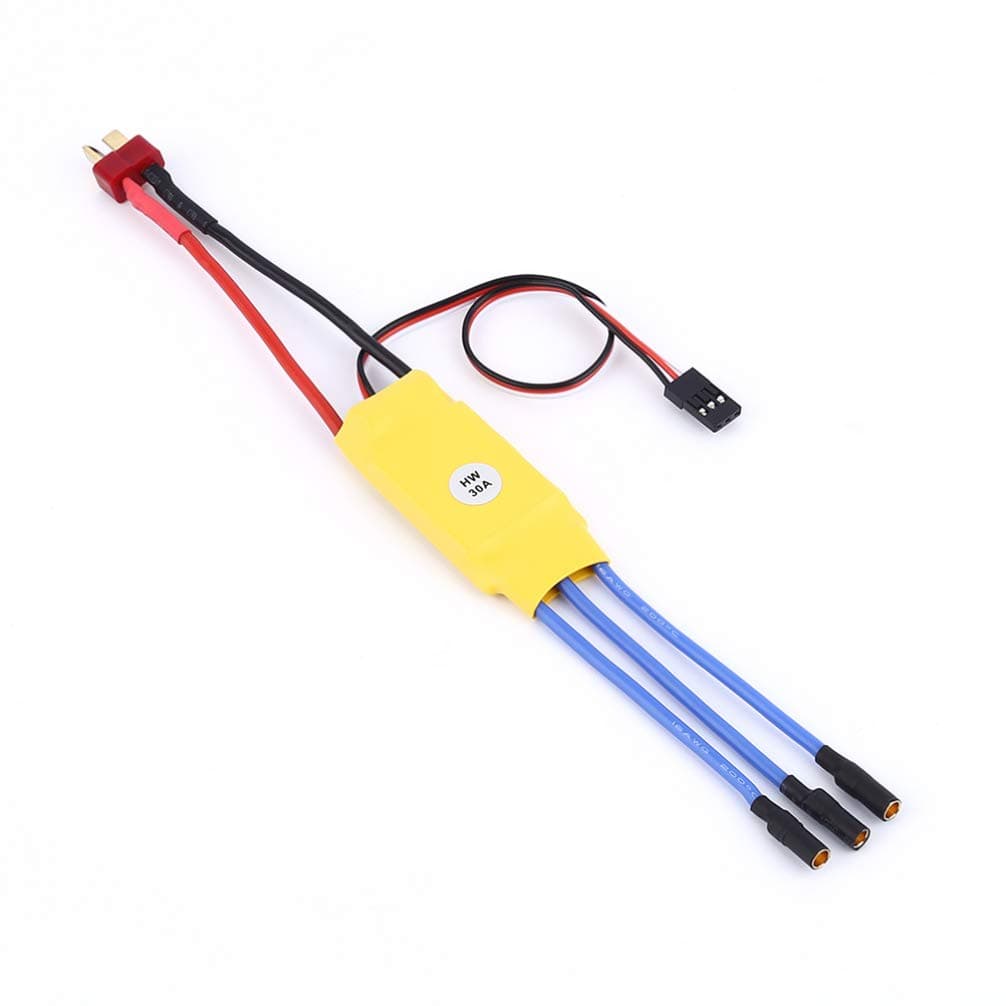 NUOBESTY 30A ESC Electric Controllers Electric Durable 30A Brushless Controller for Aircraft Quad-Rotor RC Helicopter