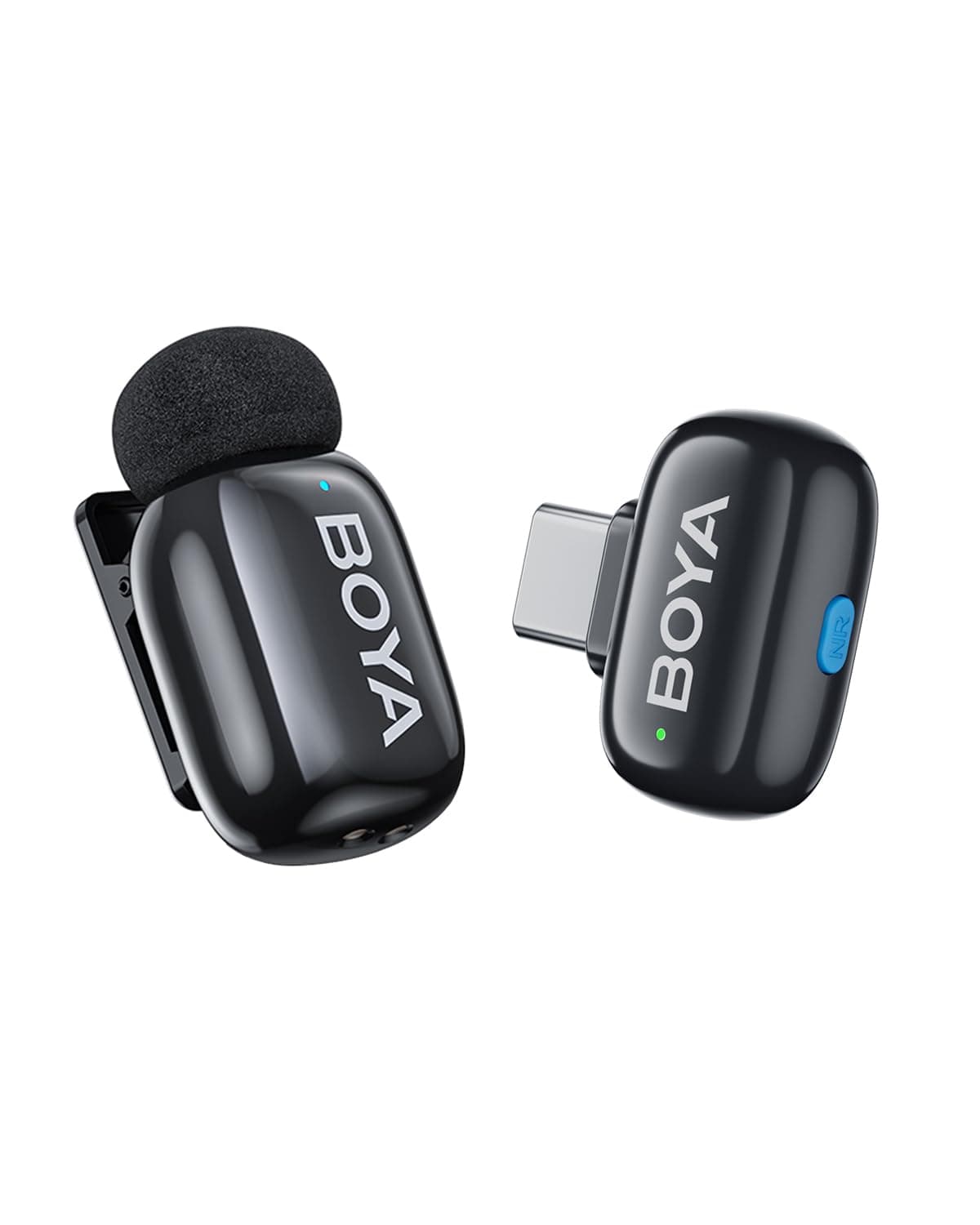 BOYA Mini (TX+RXU) Wireless Lavalier Microphone iPhone 15/16/Android USB-C Plug Compatible, Ultra Mini Microphone Noise Canceling, AI Voice Change, Lapel Microphone For Vlog TikTok YouTube Content