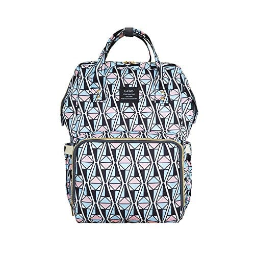 Land diaper bag multi-function waterproof travel backpack nappy bags insulated compartment pockets wipes pocket