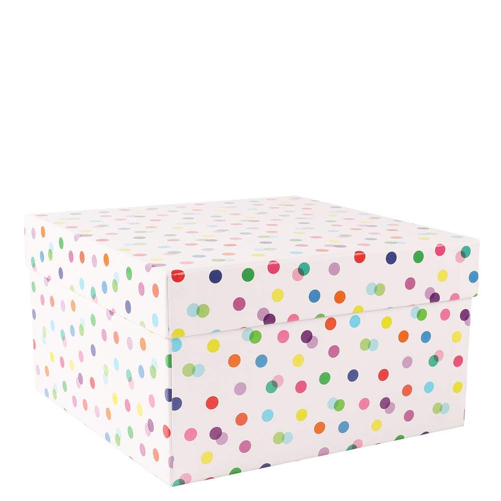 Paperchase Rainbow dots Large Gift Box