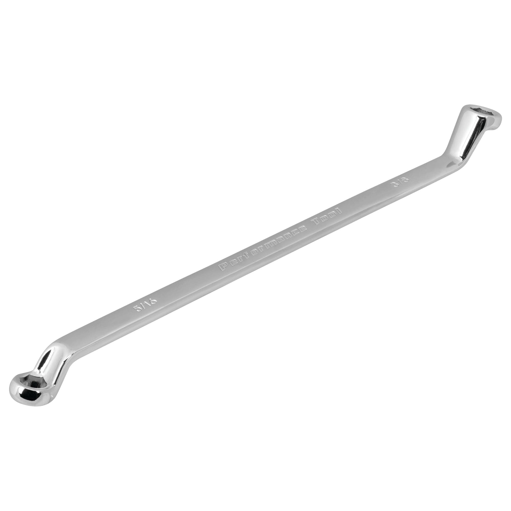 Performance Tool Offset Brake Bleeder Wrench - 5/16in. x 3/8in. Model Number W80617, Silver