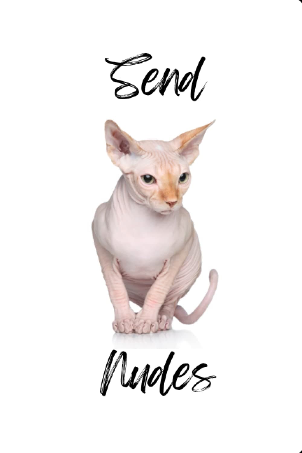 Send Nudes Hairless Cat Notebook