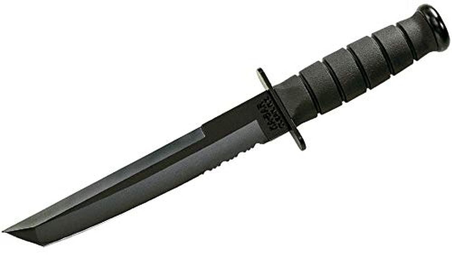 KB1245 Tanto Black W/Leather Sheath