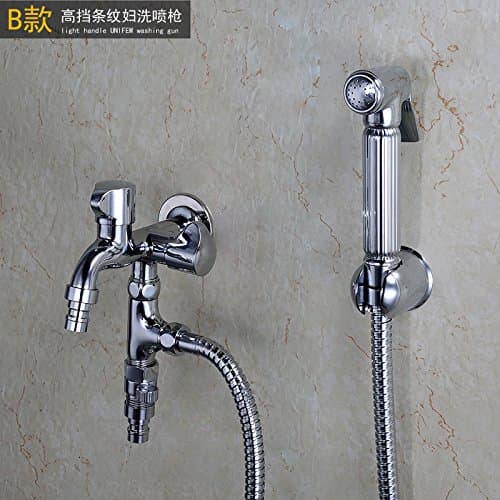 Full copper core vaginal cleaning washing machine taps three new bidet nozzle for flushing Kit,Paragraph b