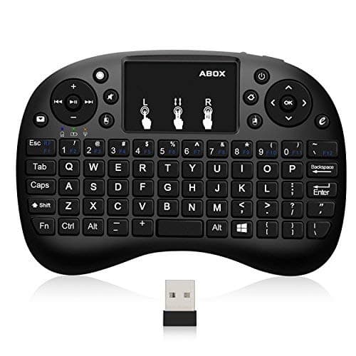 2.4GHz Multi-media Portable Wireless Handheld Mini Keyboard with Touchpad Mouse for Raspberry Pi,XBox 360, PS3,PC, PAD, Android TV Box, HTPC- Operating range up to 20 meters