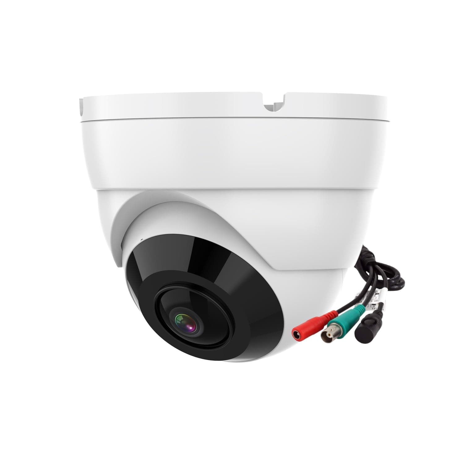 2MP 1080P 180 Degree Surveillance CCTV Security Camera Fisheye Outdoor Analog TVI Camera (Quadbrid 4-in1 HD-CVI/TVI/AHD/BNC), 30ft Night Vision, Metal Housing