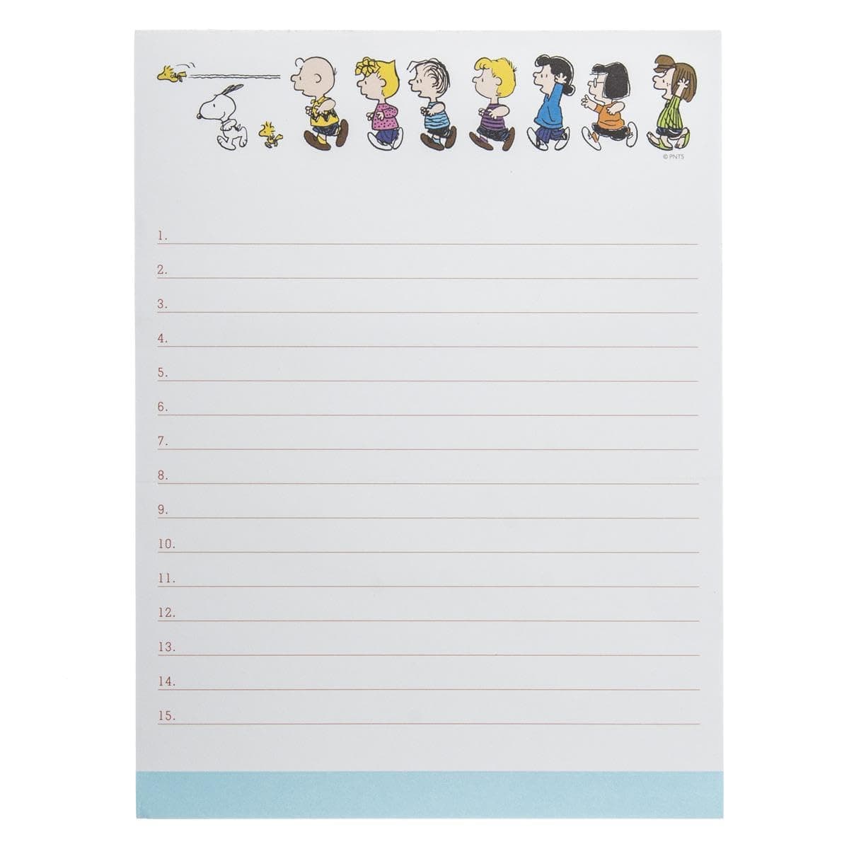 “Peanuts Run” Large Notepad | 150 Tear-Away Sheets | Task Planner | Daily Organizer | Memo Writing Pad | Priority Checklist | Undated | 6” x 8”