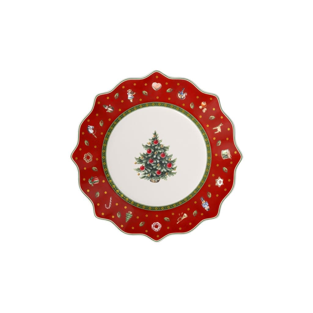 Toy's Delight Breakfast Plate, Red