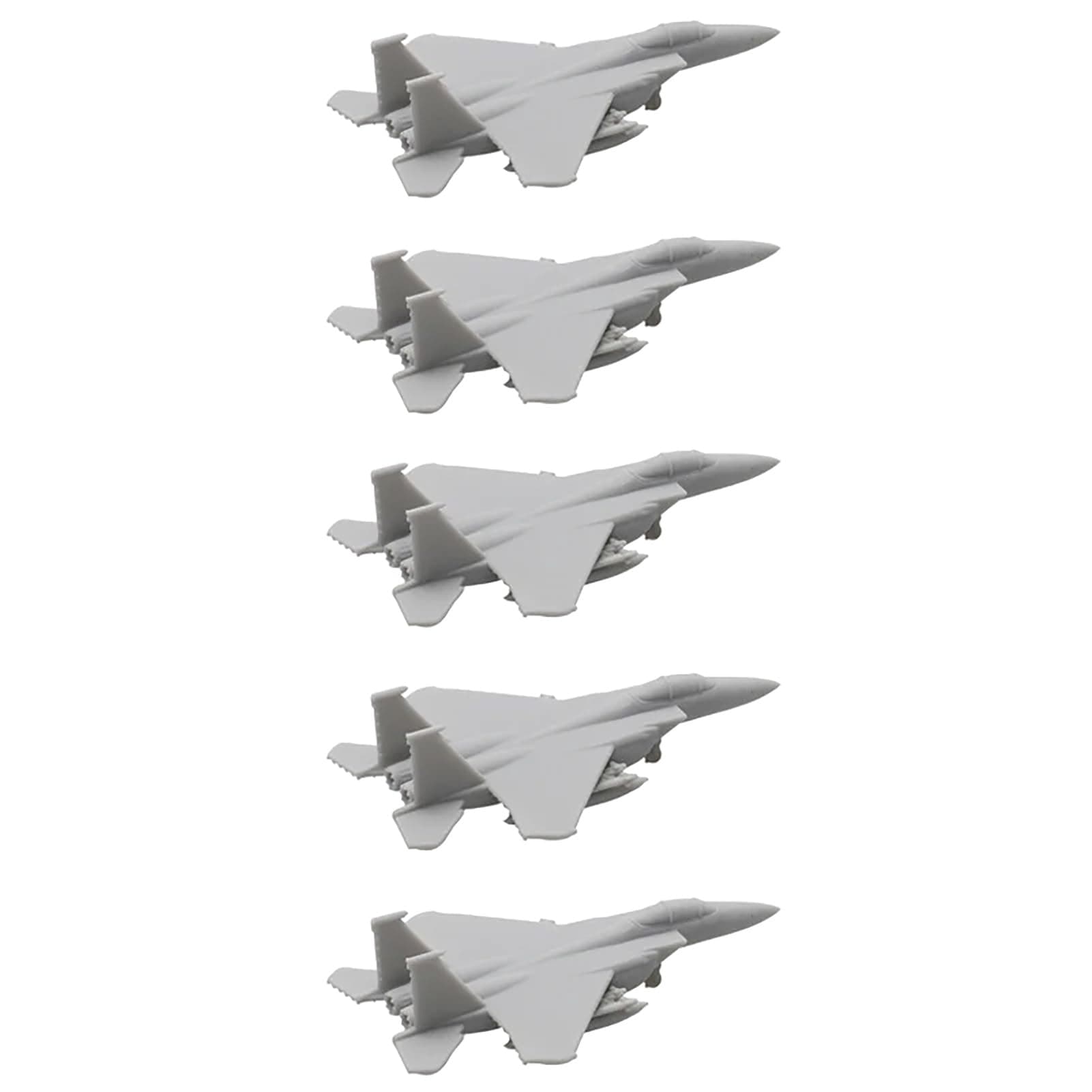 5PCS F-15E Strike Eagle Aircraft DIY Model 1/2000-1/350 Scale Resin Assembly Model Combat Plane DIY Fighter Jet Aeroplane Military Model(1/400 (49mm))