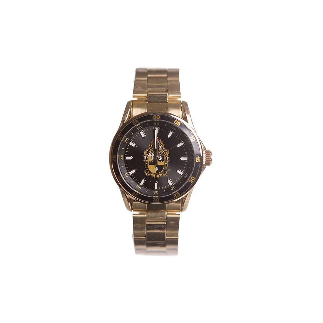 alpha phi alphaExclusive Classic Alpha Phi Alpha Fraternity Gold Color Face Watch w/Shield