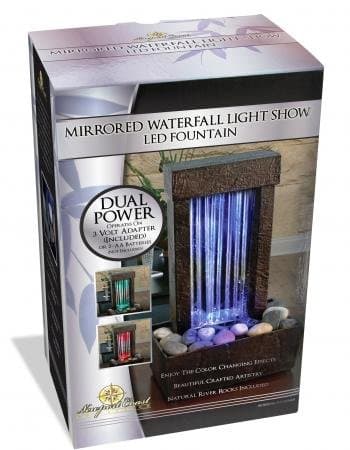Mirrored Waterfall Light Show LED Fountain