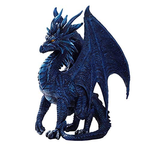 Pacific Giftware Blue Nightfall Dragon Statue by Ruth Thomson Dragons Lair