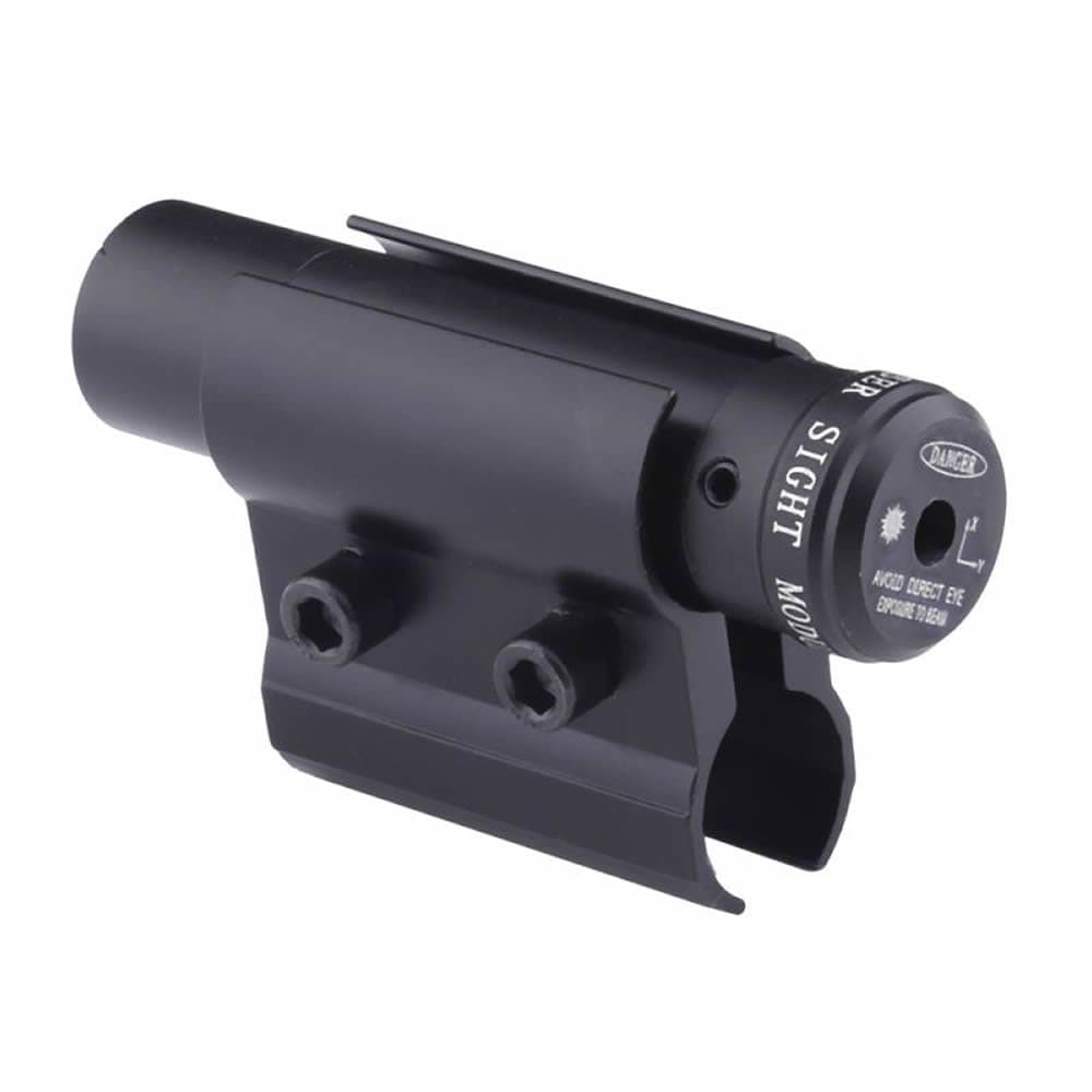 Tactical Mini Red Dot Laser Sight Scope with Barrel Clamp Mount for Rifle Shot Gun