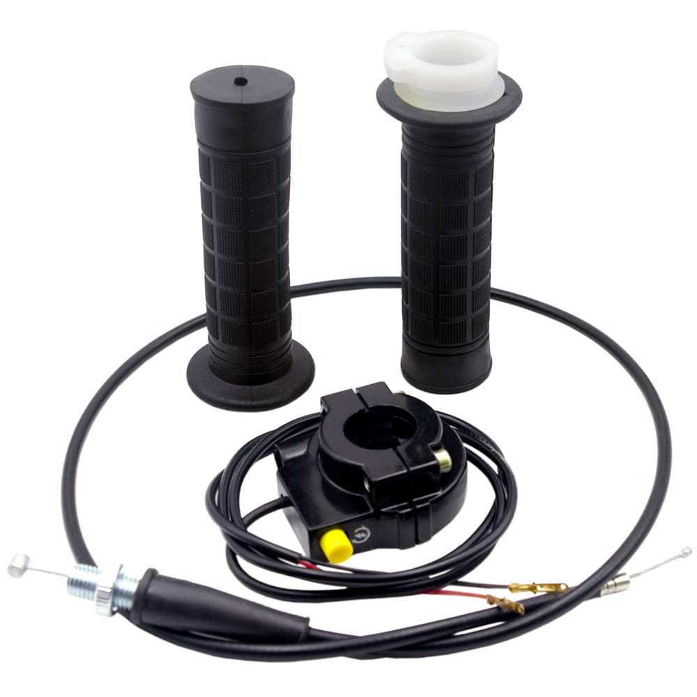 Royitay35"Twist Throttle Handle Grip and Ignition Kill Assembly for 49cc Pocket Bike Mini Bike Fit for 7/8" 22mm Handbar