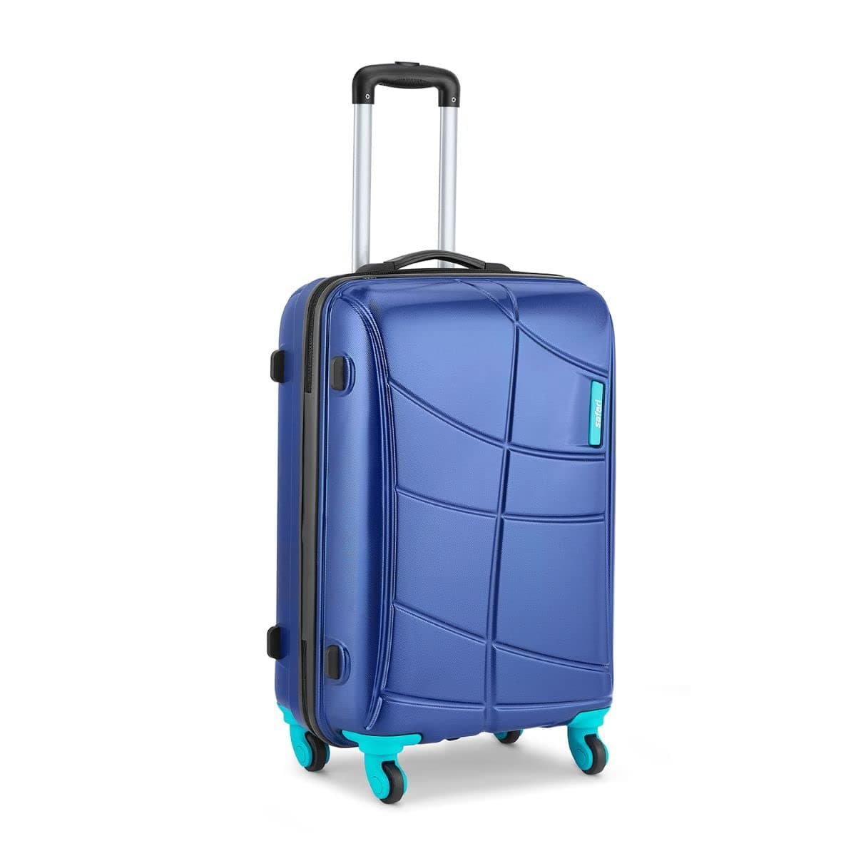 Safari Crypto 65 cms Medium Check-in Polycarbonate Hard Sided 4 Wheels 360 Degree Wheeling System Luggage/Trolley Bag/Suitcase Midnight Blue