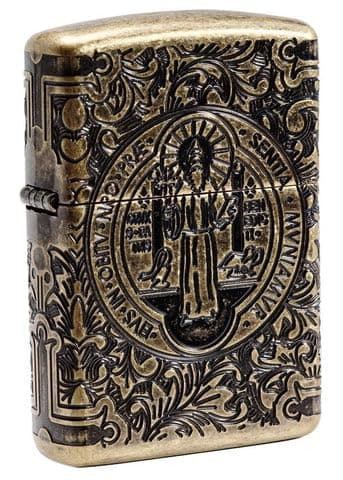 Zippo St. Benedict Design Windproof Pocket Lighter Parent