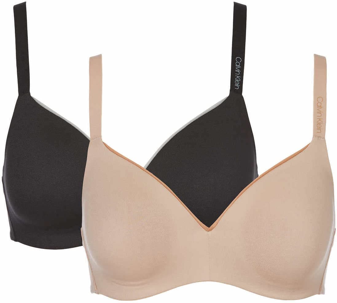 Calvin Klein Womens 2 Pack Microfiber Wirefree Bra