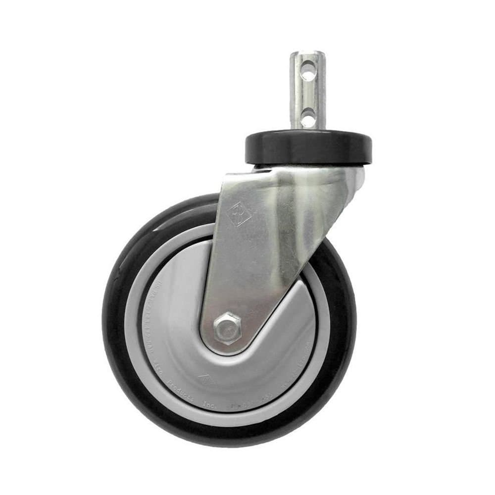 R&B Wire™ CSTR88G 5" Clean Wheel System™ Replacement Caster for Rolling Wire Laundry Carts